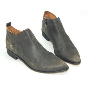 Corso Como Women Gray Leather Bootie Size 8.5